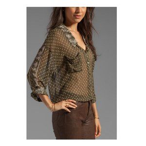 Free People Easy Rider Button Down Blouse